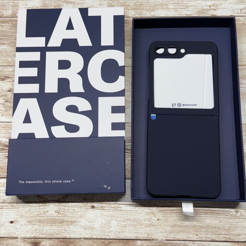 Latercase Galaxy Z Flip 5 Willy Blue‎ Phone Case Impossibly Thin New Open Box